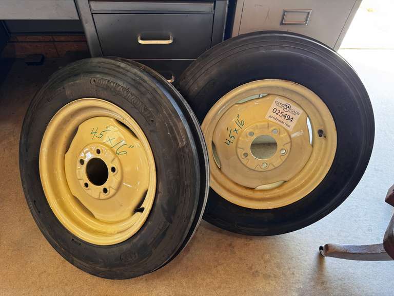 (2) WD45 Tractor Wheels/Tires