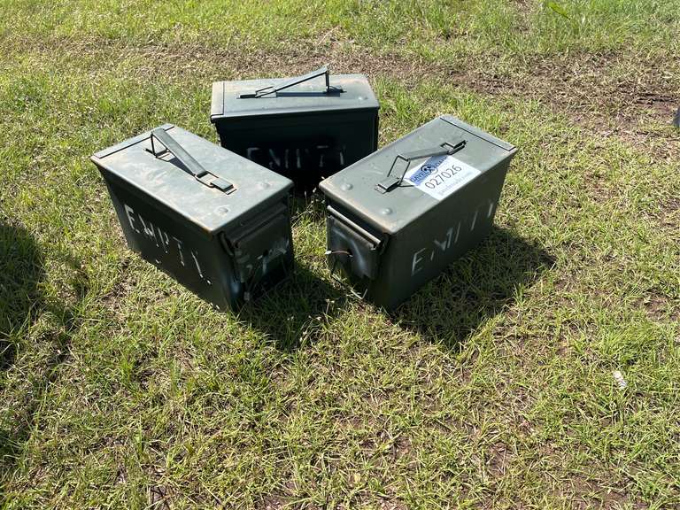 (3) Ammo Boxes