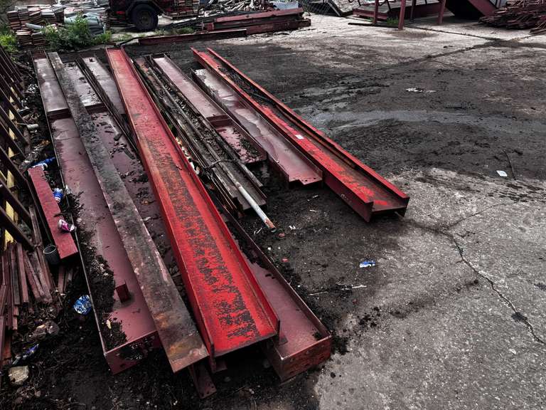 (9) 20'-30' Steel I-Beams