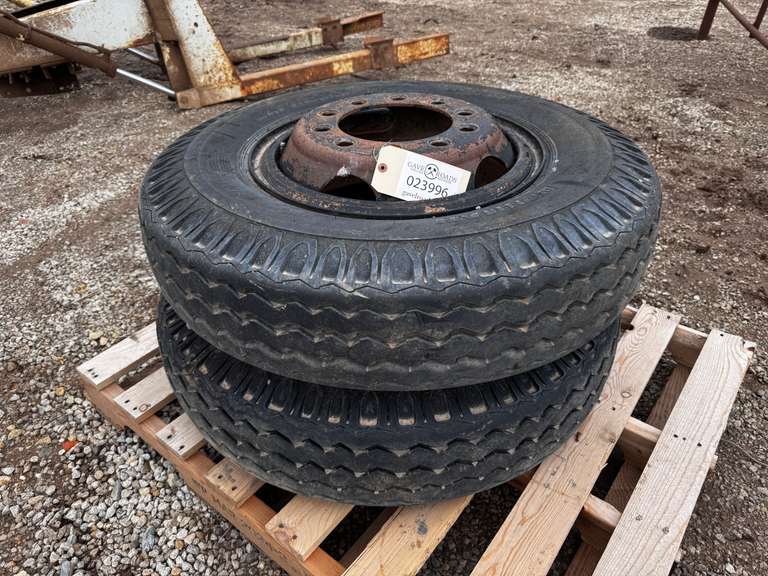 (2) 9.00-20 Tires on Rims
