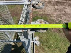 (2) Metal Shelves on Wheels