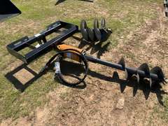 Hydraulic Post Hole Digger with 12" & 18" Auger