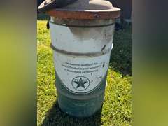 3' Antique Texaco Lubricant Barrel