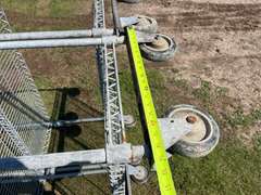 (2) Metal Shelves on Wheels