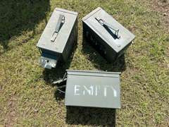 (3) Ammo Boxes