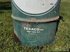 3' Antique Texaco Lubricant Barrel