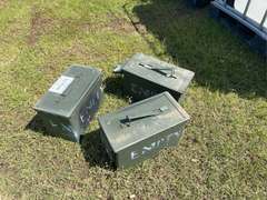 (3) Ammo Boxes
