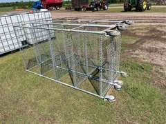 (2) Metal Shelves on Wheels