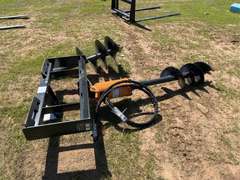 Hydraulic Post Hole Digger with 12" & 18" Auger
