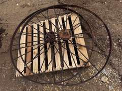 (2) 54" Antique Wagon Wheels