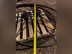 (2) 54" Antique Wagon Wheels