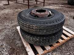 (2) 9.00-20 Tires on Rims