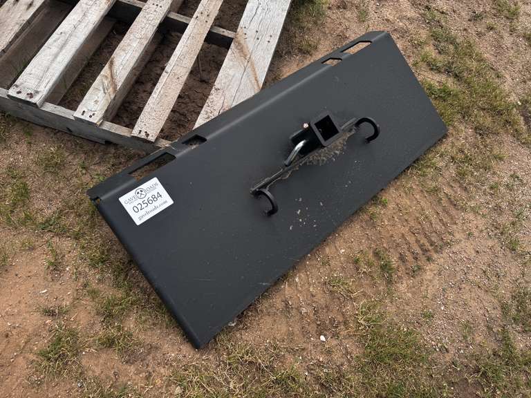 Half Moon Gusseted Skid Steer Receiver Hitch