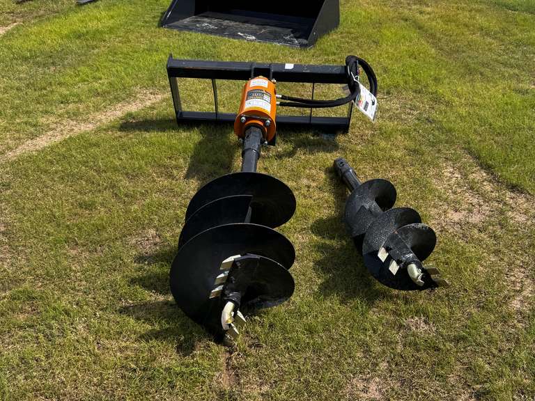 Wolverine Skid Steer Auger Attachment w/ (2) Bits