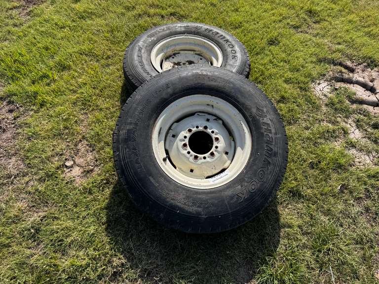 (2) 7.50 R16 LT Tires on Rims