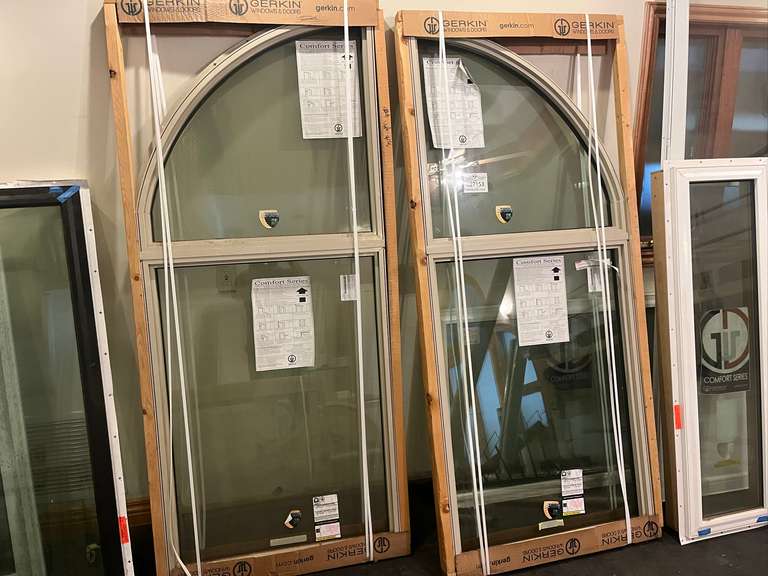 (2) Gerkin Extended Quarter Round Windows
