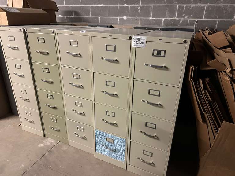 (5) 5-Drawer Filing Cabinets