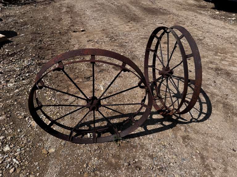 (2) 3' Antique Wagon Wheels