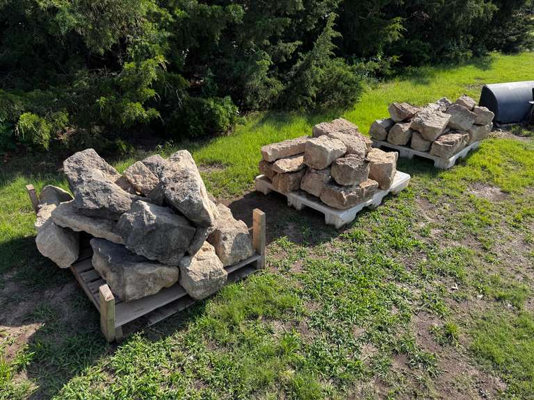 (3) Pallets of Landscaping Rock