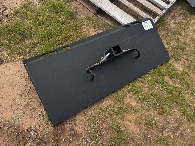 Half Moon Gusseted Skid Steer Receiver Hitch