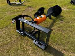 Wolverine Skid Steer Auger Attachment w/ (2) Bits