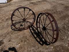 (2) 3' Antique Wagon Wheels