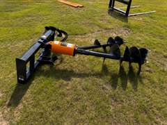 Wolverine Skid Steer Auger Attachment w/ (2) Bits