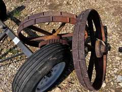(2) 33" Antique Wagon Wheels