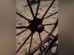 (2) 3' Antique Wagon Wheels