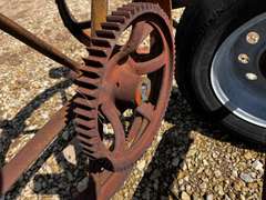 (2) 33" Antique Wagon Wheels