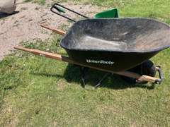 Wheelbarrow and Fertilizer Spreader