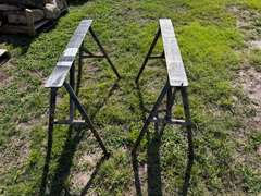(2) 3' Metal Saw Horses