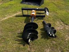 Wolverine Skid Steer Auger Attachment w/ (2) Bits