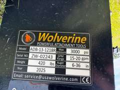 Wolverine Skid Steer Auger Attachment w/ (2) Bits