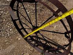 (2) 3' Antique Wagon Wheels