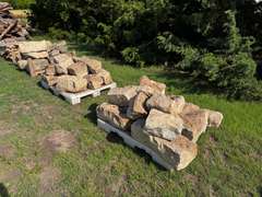 (3) Pallets of Landscaping Rock