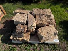 (3) Pallets of Landscaping Rock