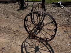 (2) 3' Antique Wagon Wheels
