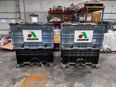 (2) 40 Bushel Seed Boxes w/ Lids