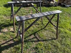 (2) 3' Metal Saw Horses