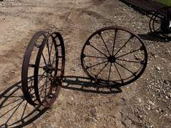 (2) 3' Antique Wagon Wheels