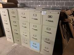 (5) 5-Drawer Filing Cabinets