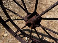 (2) 3' Antique Wagon Wheels