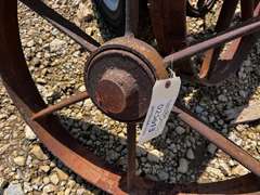 (2) 33" Antique Wagon Wheels