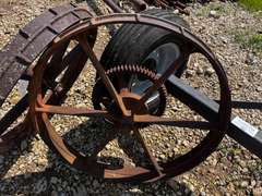 (2) 33" Antique Wagon Wheels