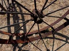 (2) 3' Antique Wagon Wheels