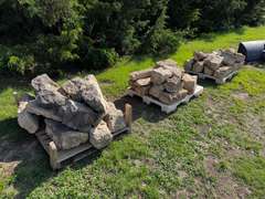 (3) Pallets of Landscaping Rock