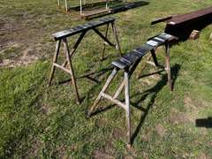 (2) 3' Metal Saw Horses