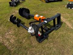 Wolverine Skid Steer Auger Attachment w/ (2) Bits