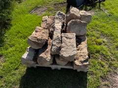 (3) Pallets of Landscaping Rock